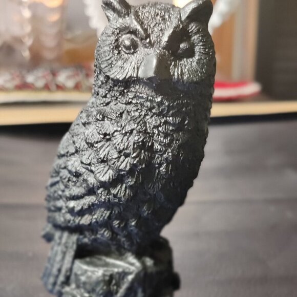 Russian Healing Owl Made from Crystal Shungite mined in Russia. EVF protection - Picture 1 of 6
